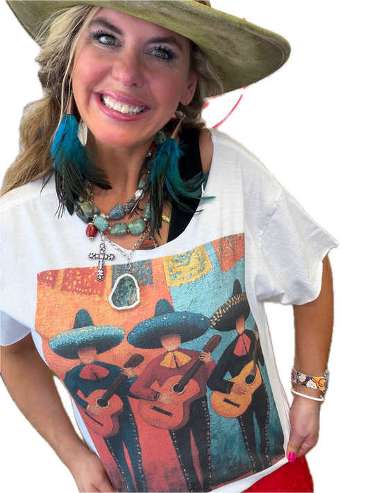 Magical Mariachi Band T-Shirt (Christy Style)- ERR Original *Final Sale*