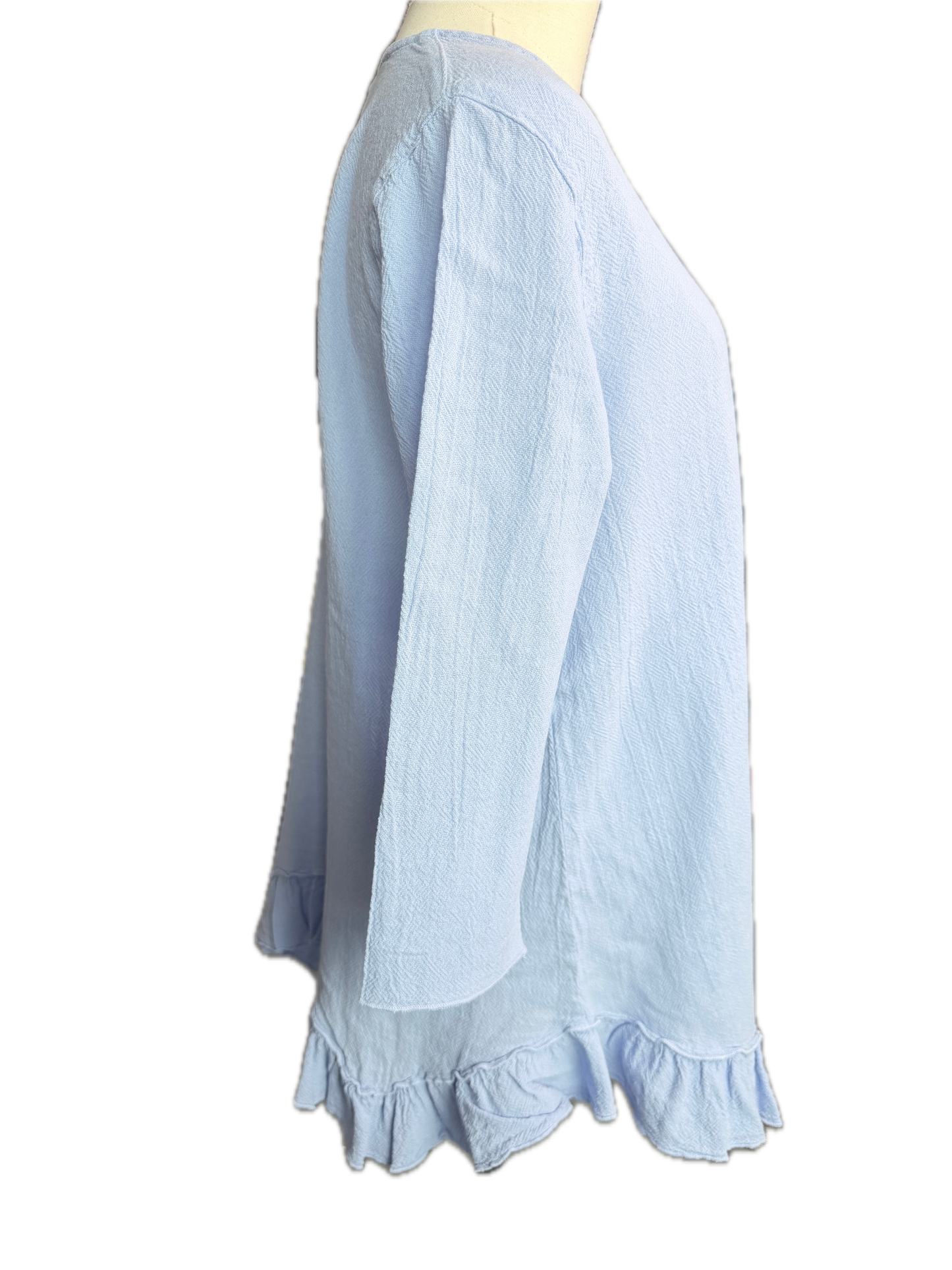Sea Breeze- Ruffle Pocket Top (Serenity Purple)