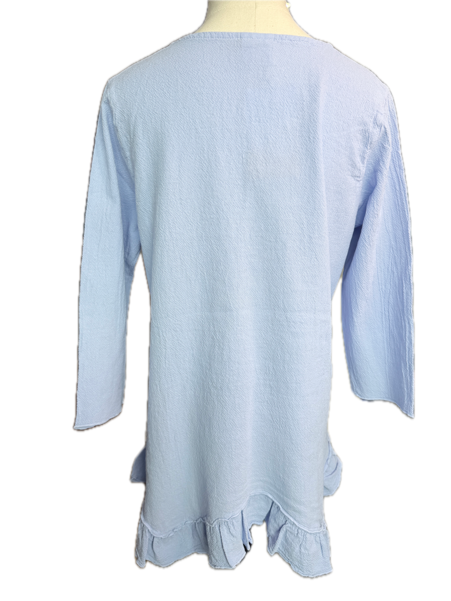 Sea Breeze- Ruffle Pocket Top (Serenity Purple)