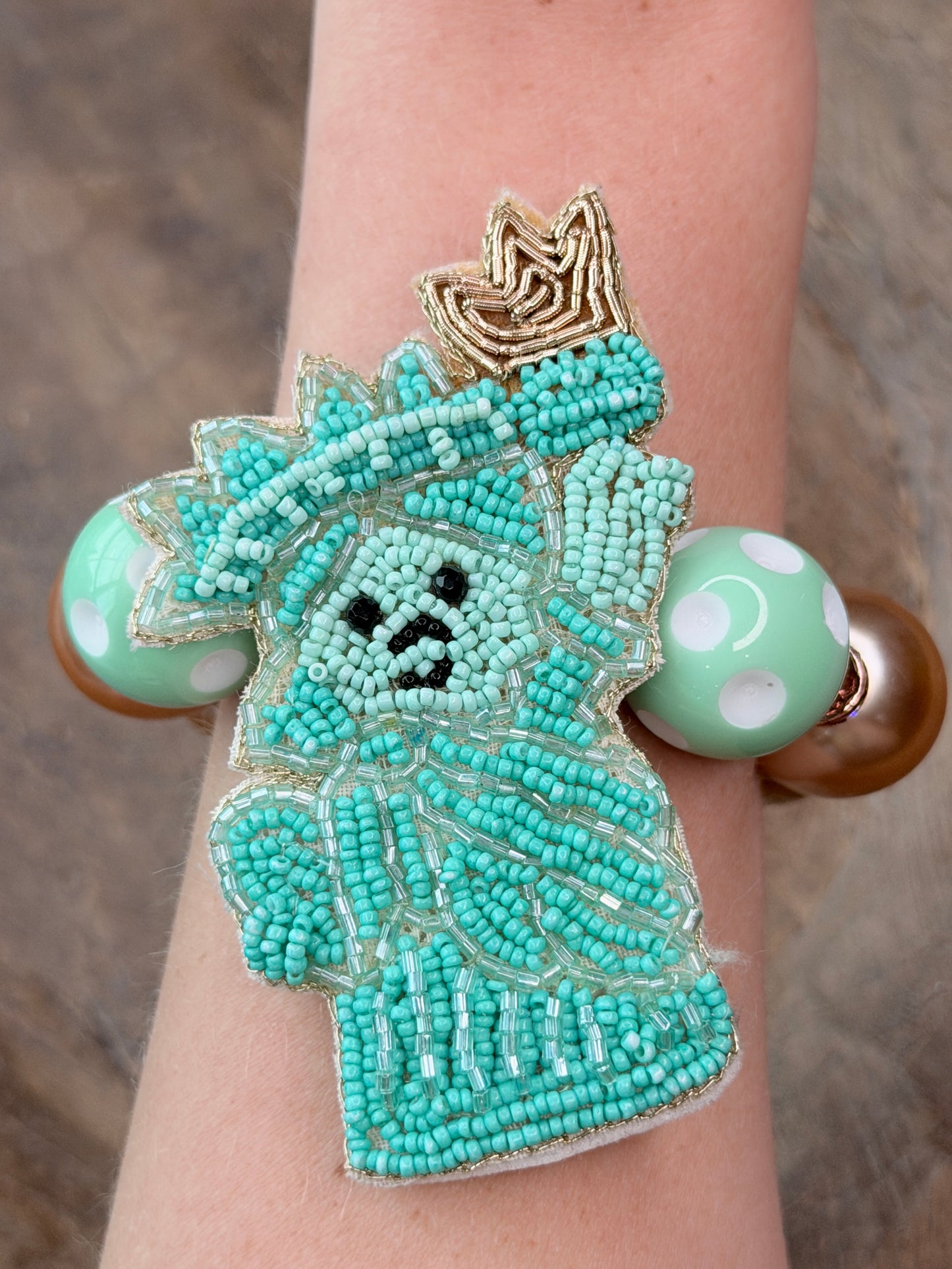 Lady Liberty Beaded Bracelet- ERR ORIGINAL