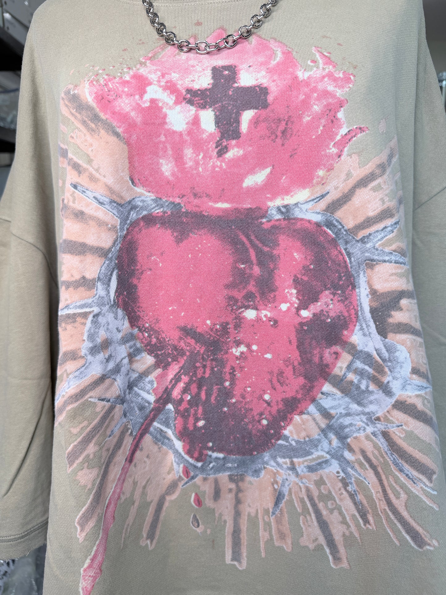 Jaded Gypsy- Dance With The Moon Sweatshirt (Olive Sacred Heart)