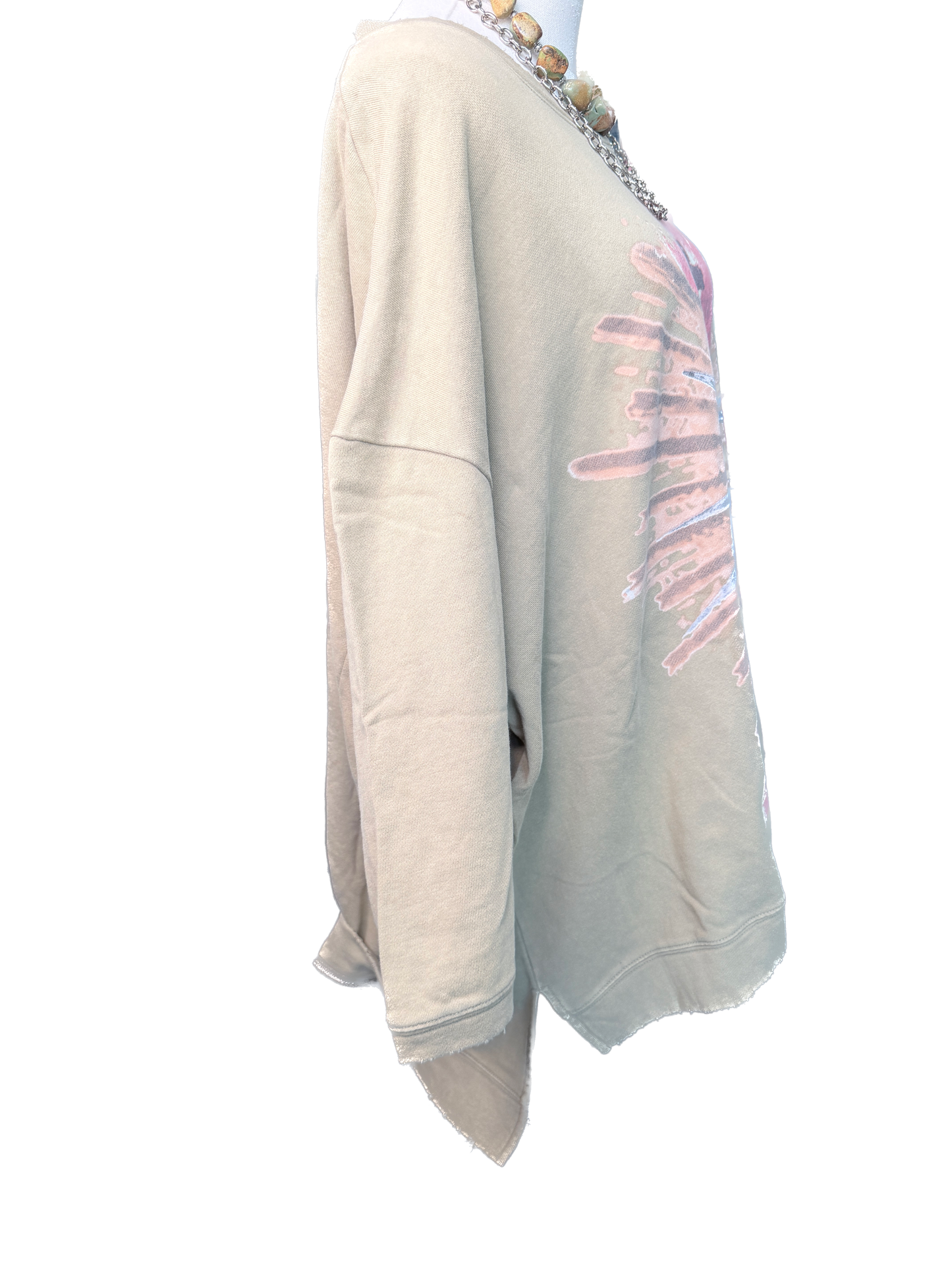 Jaded Gypsy- Dance With The Moon Sweatshirt (Olive Sacred Heart)