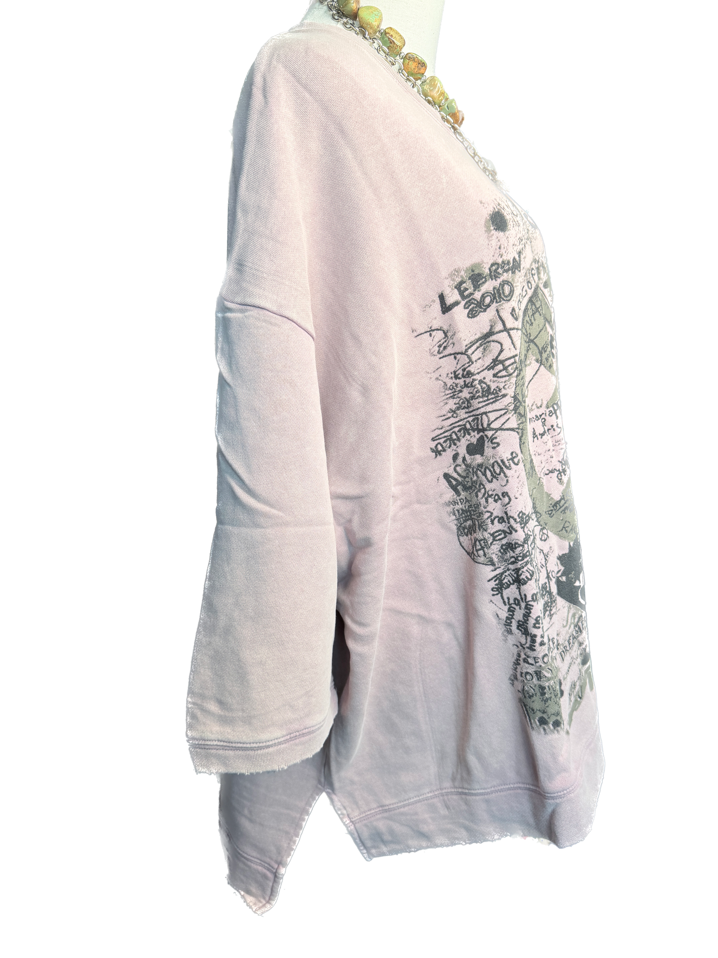 Jaded Gypsy- Dance With The Moon Sweatshirt (Peace Plum) *Final Sale*