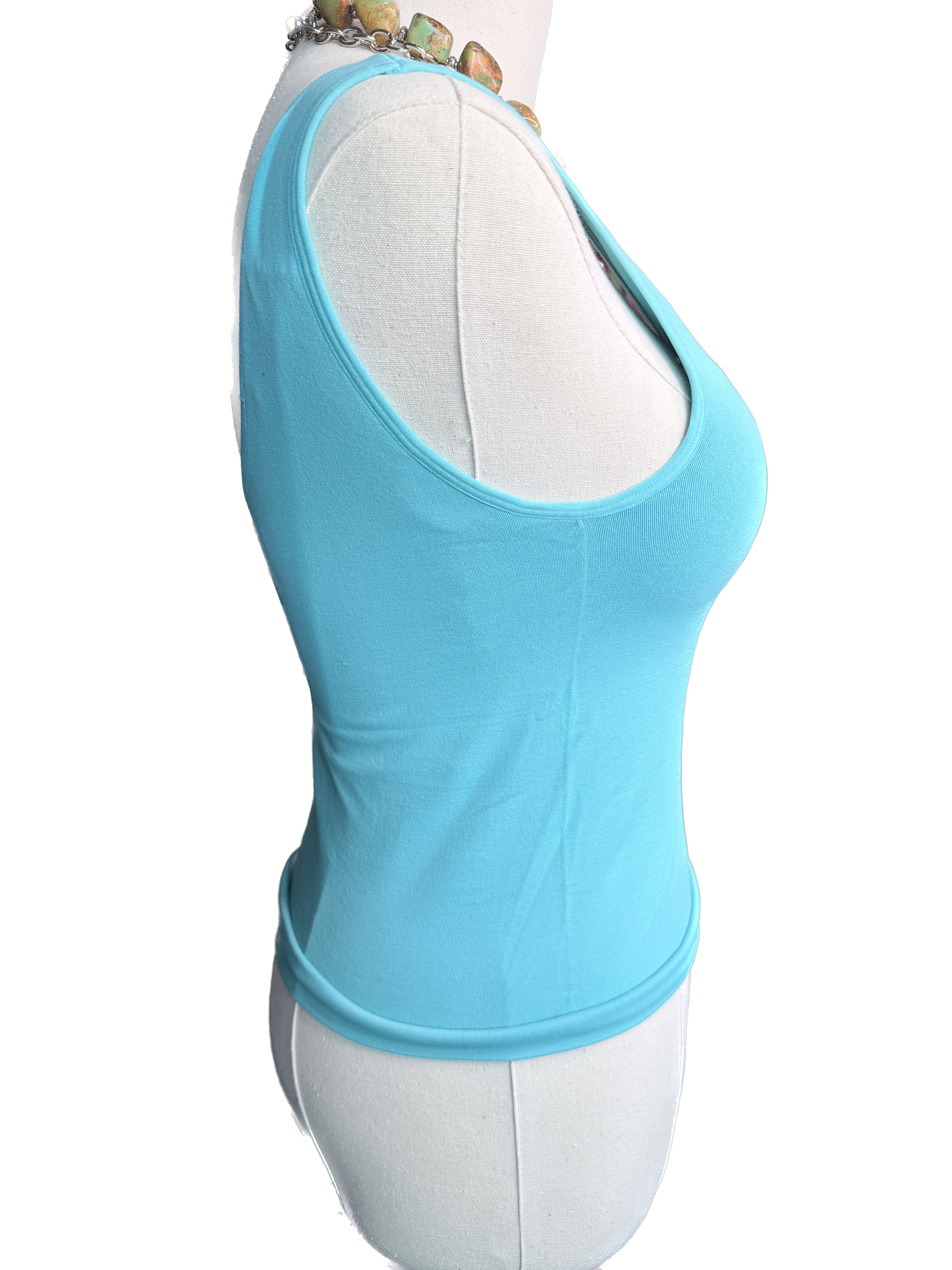 Yelete- Seamless Tank W/ Built In Bra (Seafoam)