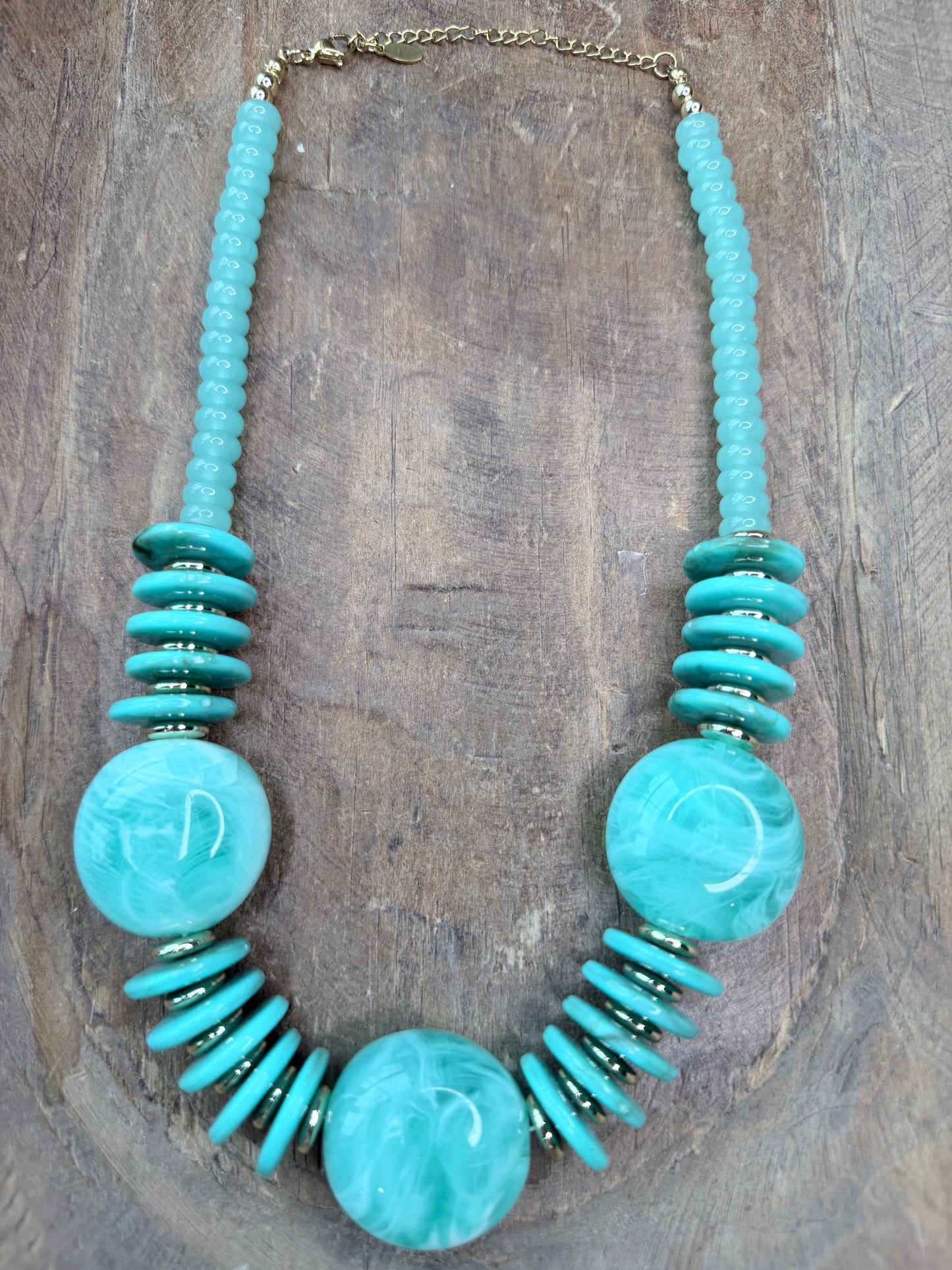 Round Top Turquoise Necklace