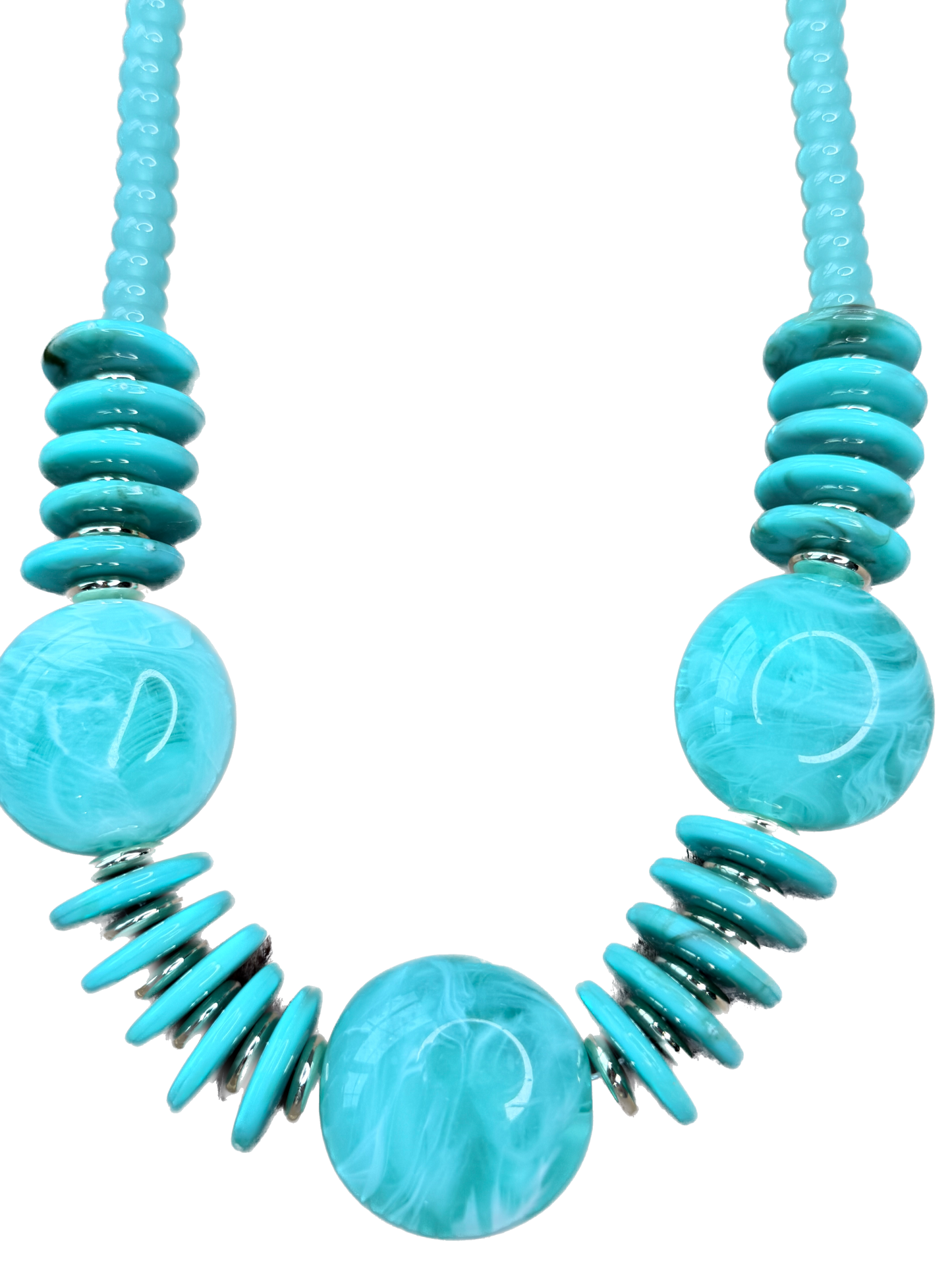 Round Top Turquoise Necklace