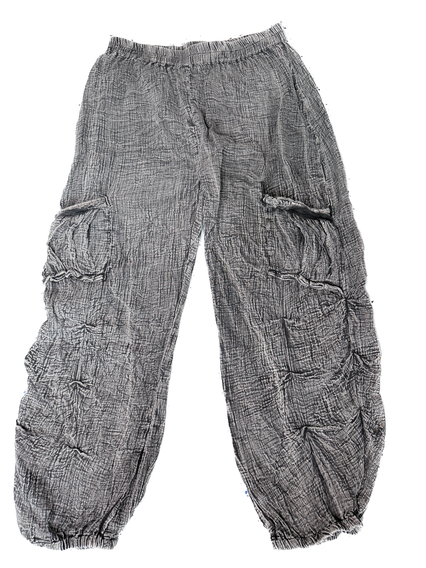 Paper Lace- Double Gauze Jogger Pants (Black)