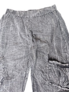 Paper Lace- Double Gauze Jogger Pants (Black)