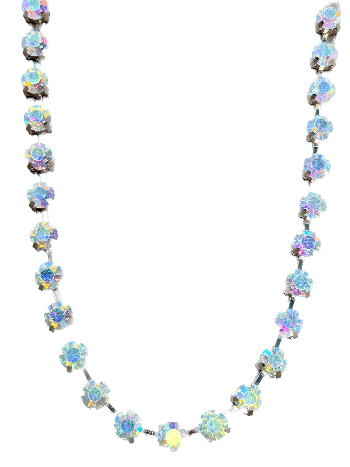 Gold Ab Crystal Accent Necklace