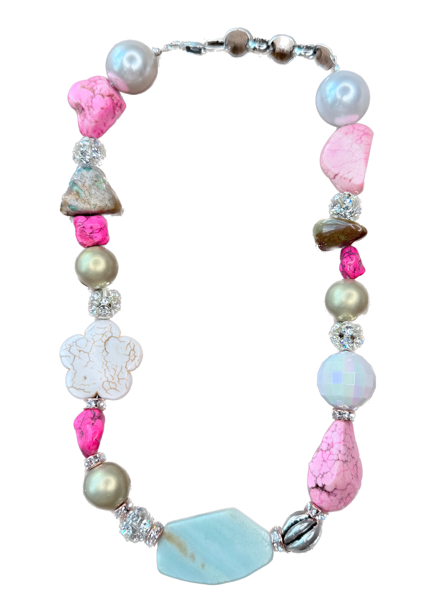 Cotton Candy Kisses Necklace - Indigo Blue