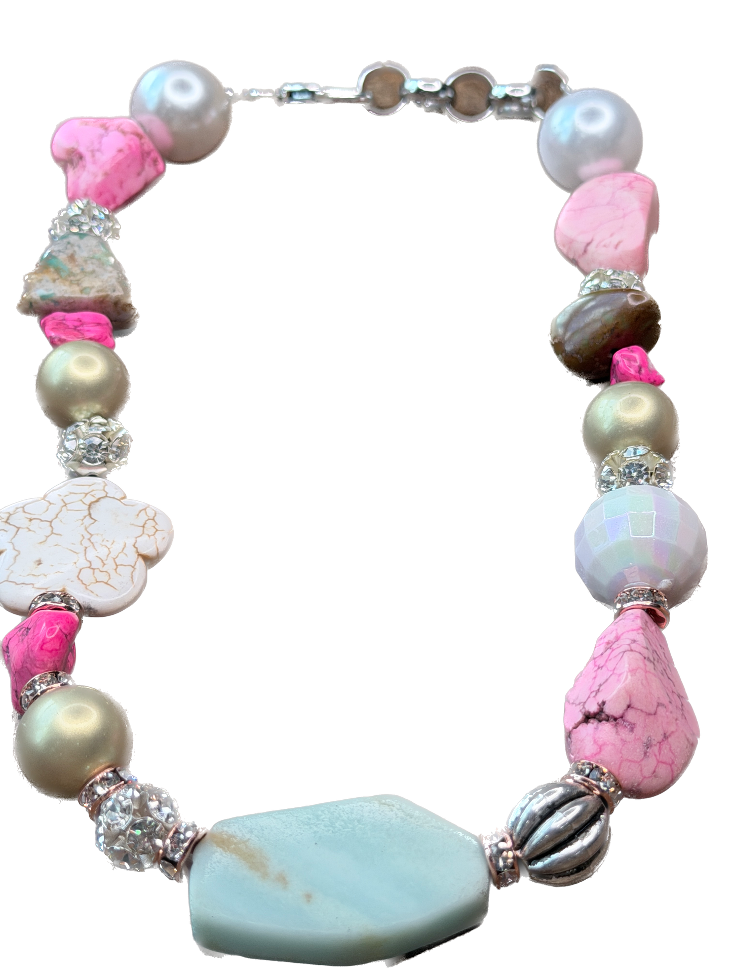 Cotton Candy Kisses Necklace - Indigo Blue
