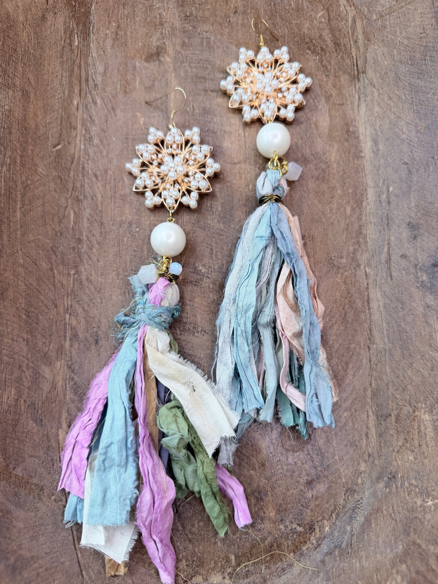 A Rare Bird- Secret Garden Fringe Earrings