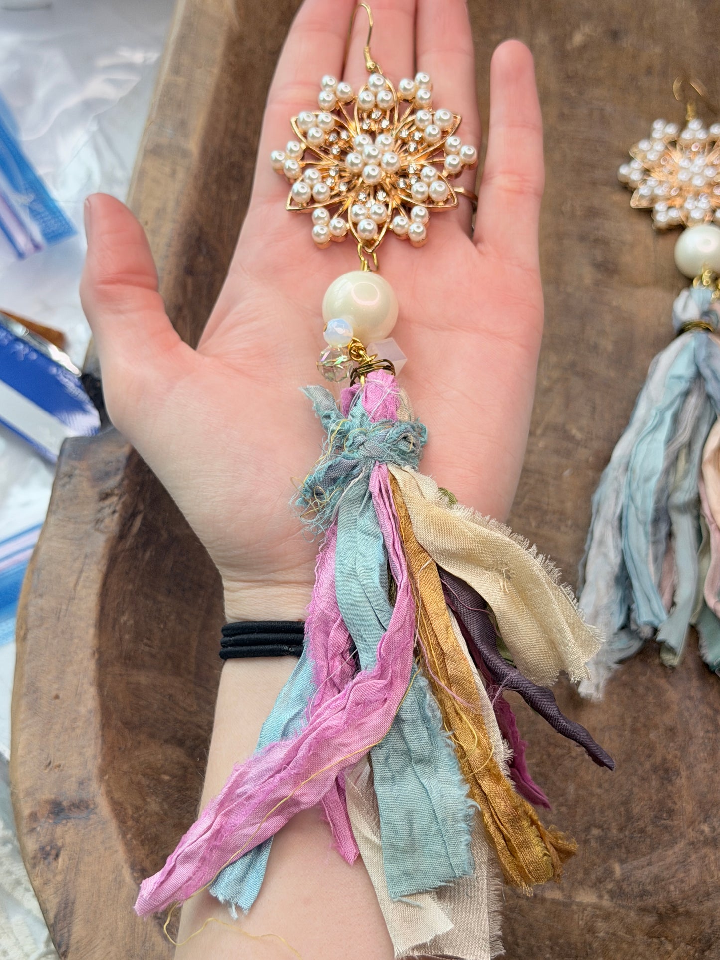 A Rare Bird- Secret Garden Fringe Earrings