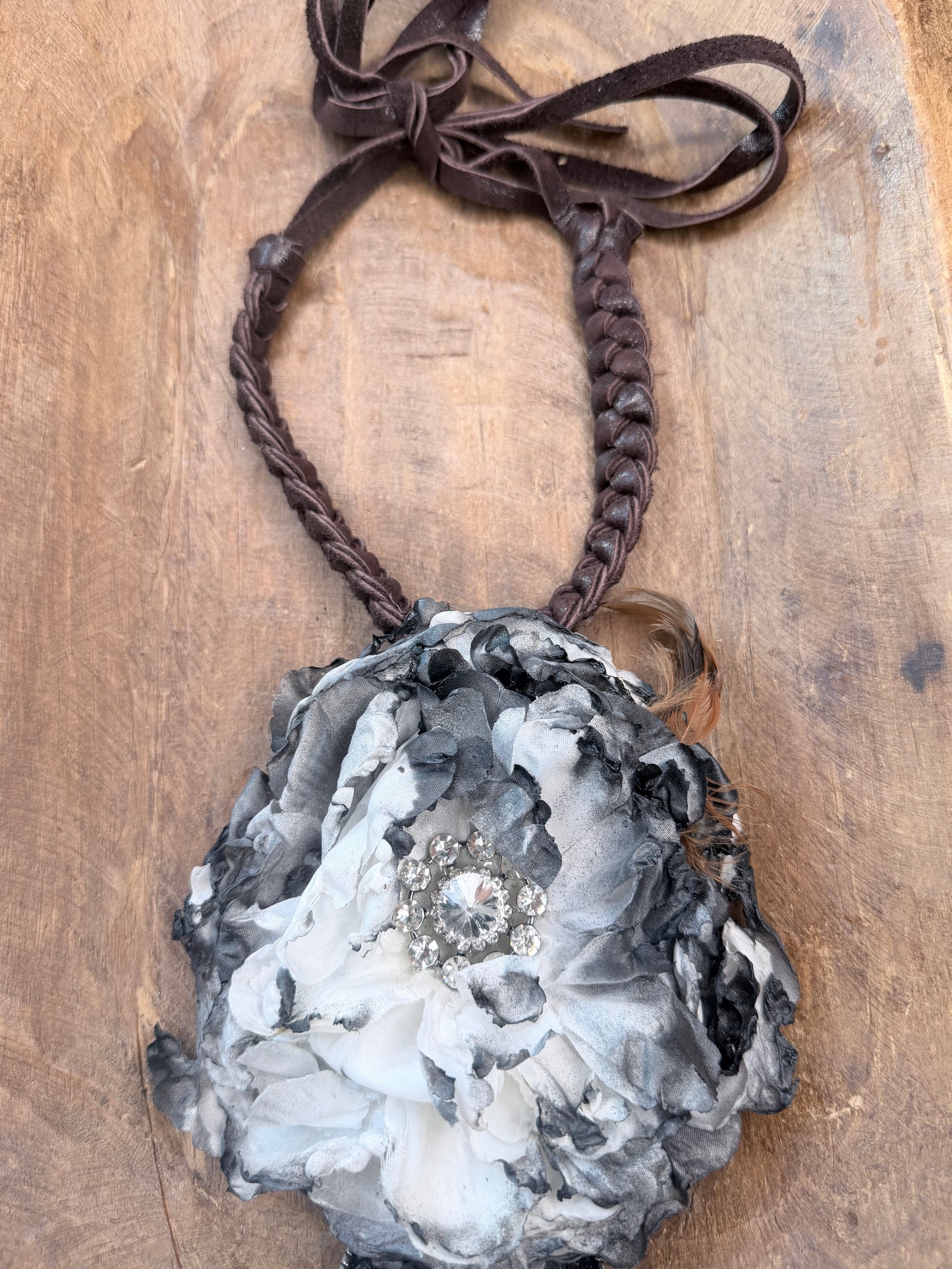 A Rare Bird- Moonlit Prairie Necklace