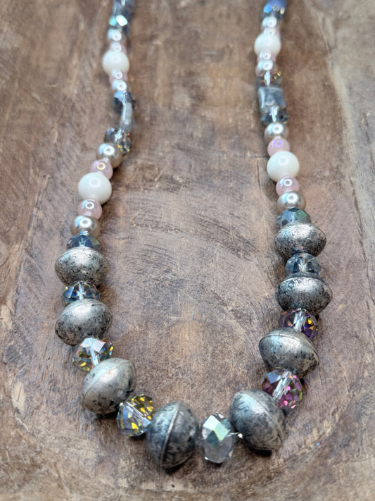 A Rare Bird- Pink Moonbeam Sparkle Necklace