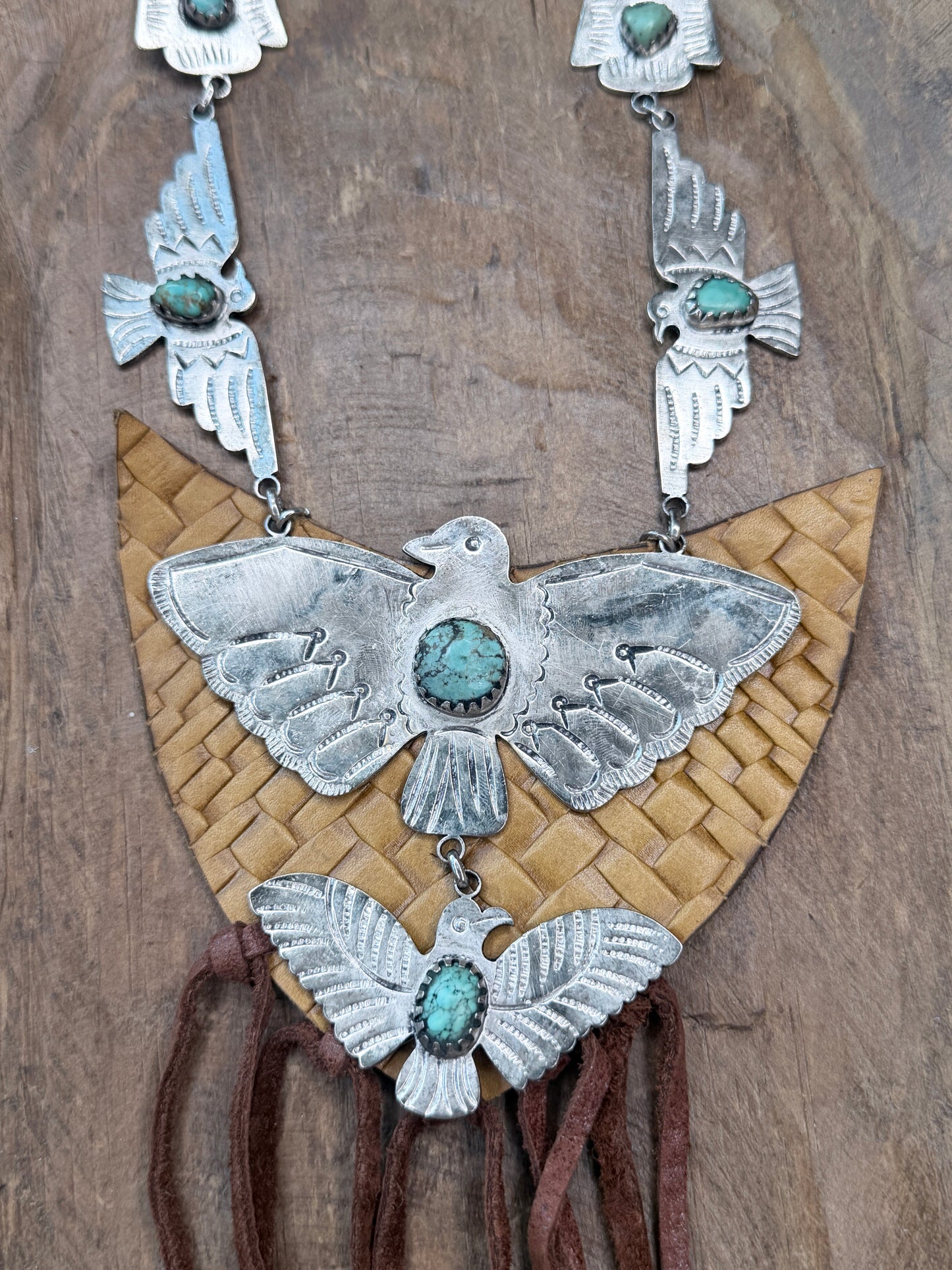A Rare Bird- Turquoise Sky Thunderbird Necklace