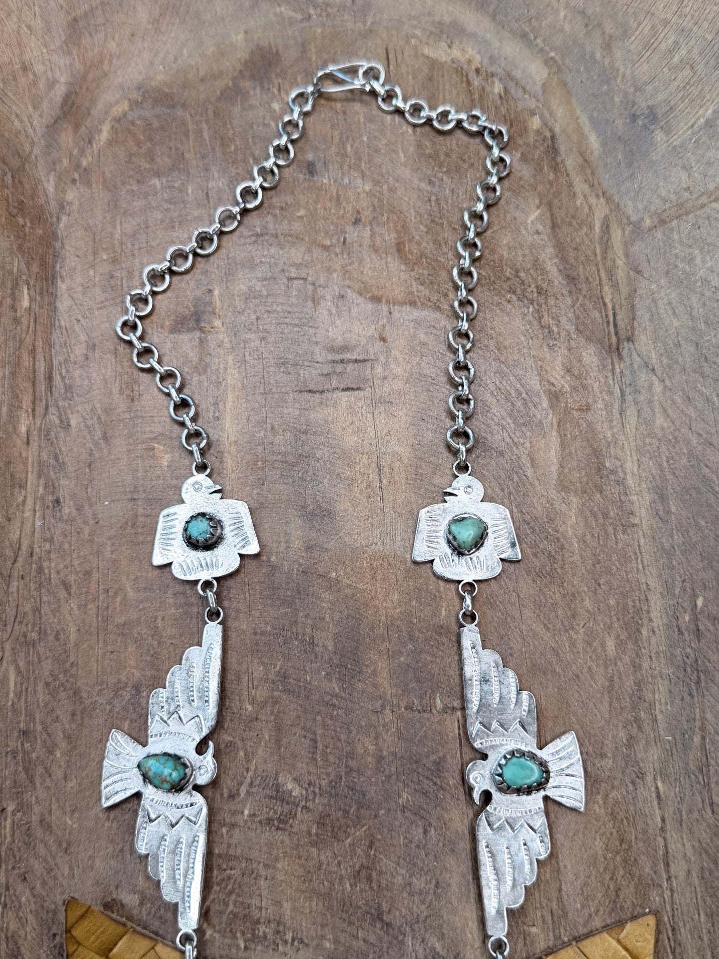 A Rare Bird- Turquoise Sky Thunderbird Necklace