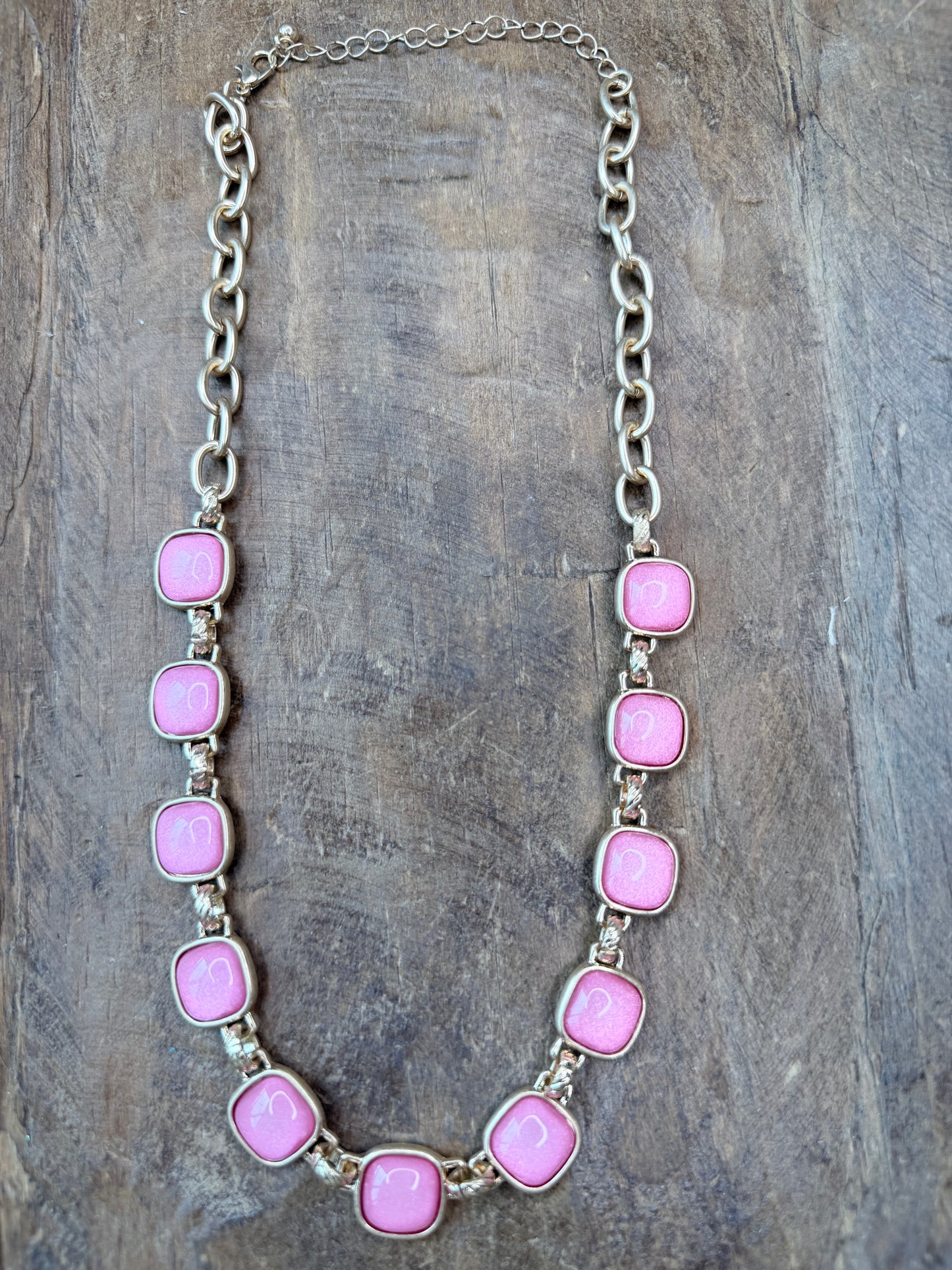 Golden Bubblegum Bling Necklace