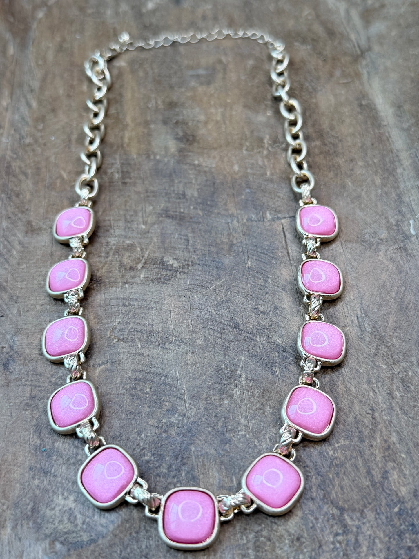 Golden Bubblegum Bling Necklace