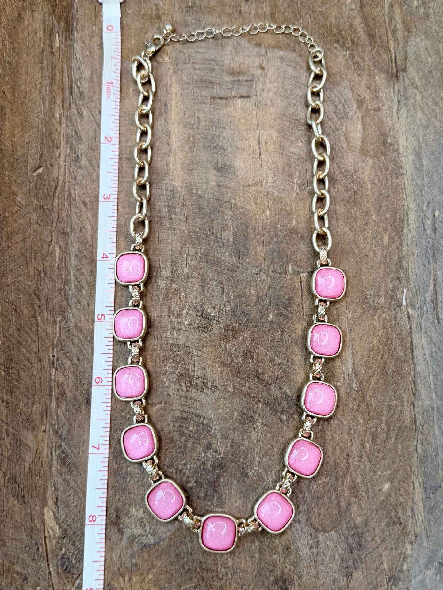 Golden Bubblegum Bling Necklace
