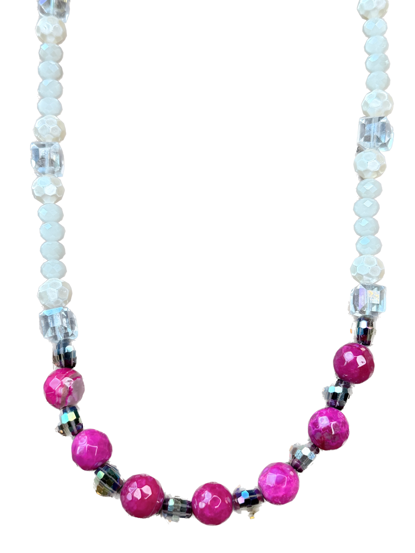 A Rare Bird- Pink Ruby Sparkle Necklace
