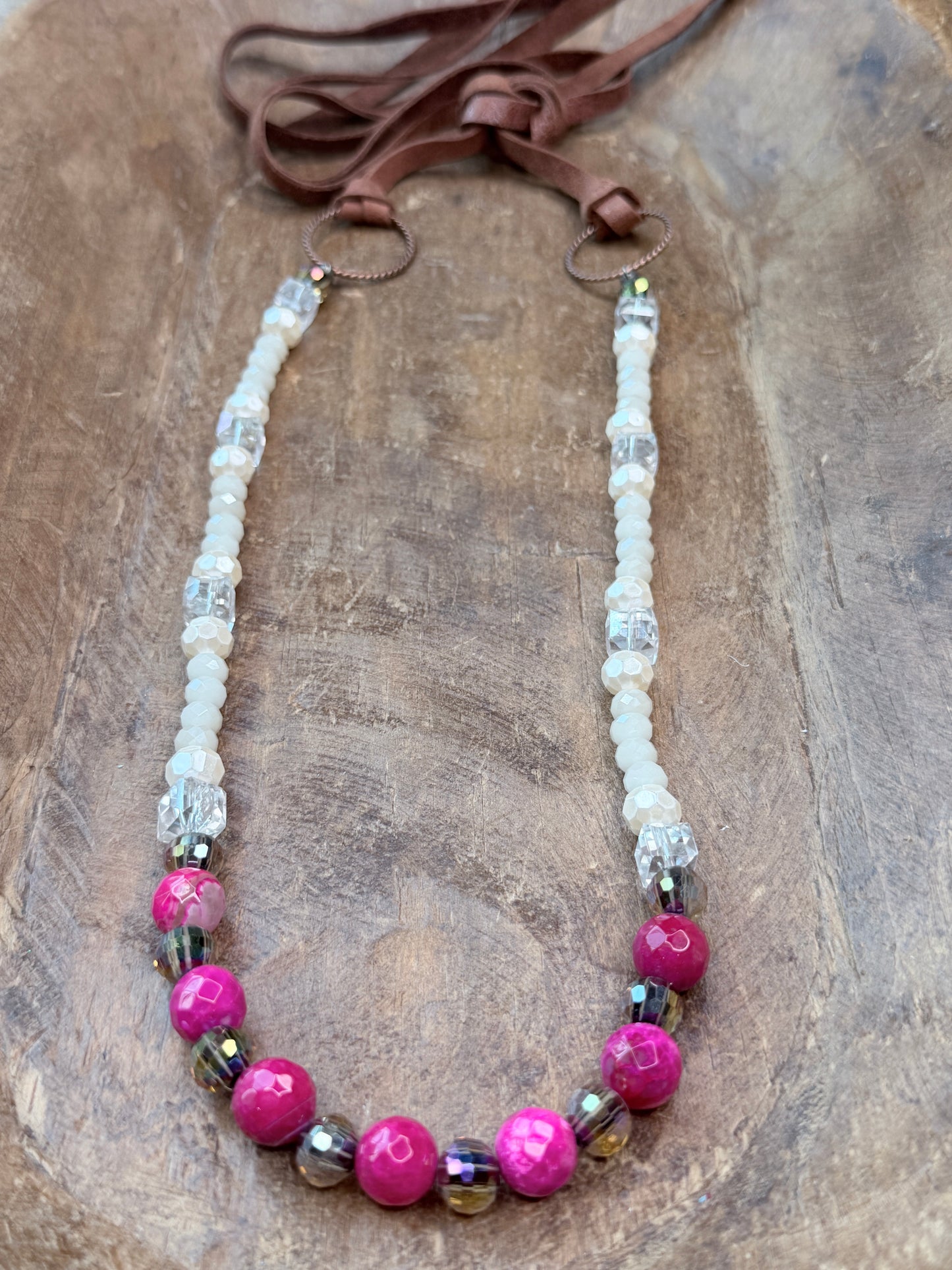 A Rare Bird- Pink Ruby Sparkle Necklace