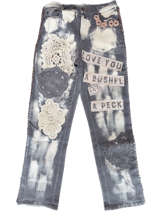 Jaded Gypsy- Heart Full Of Love Jeans (Vintage Black)