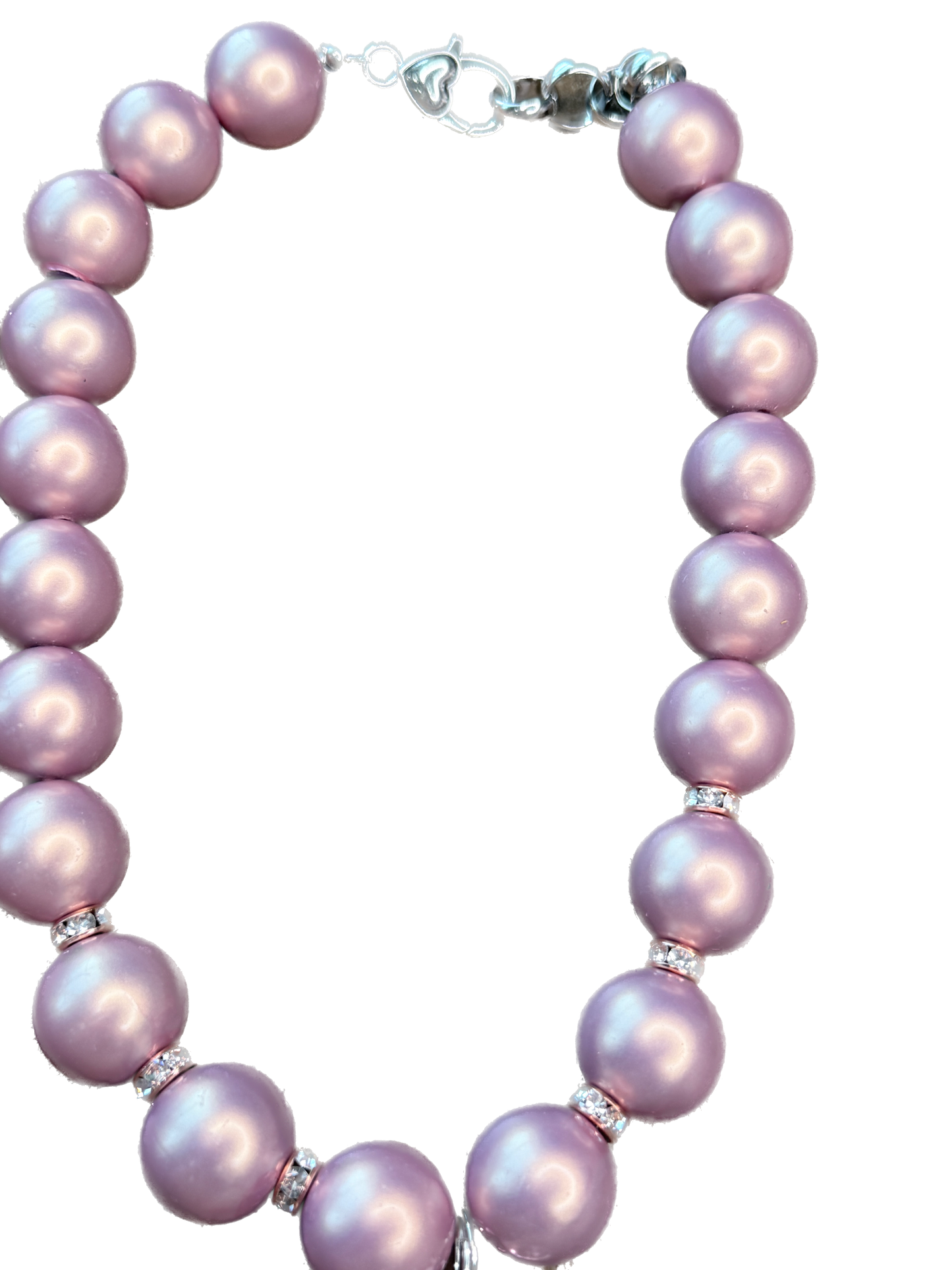 Blushing Jewel Crystal Necklace - Indigo Blue