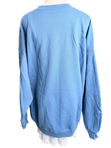 White Sequin Snowflake Blue Sweatshirt *Final Sale*