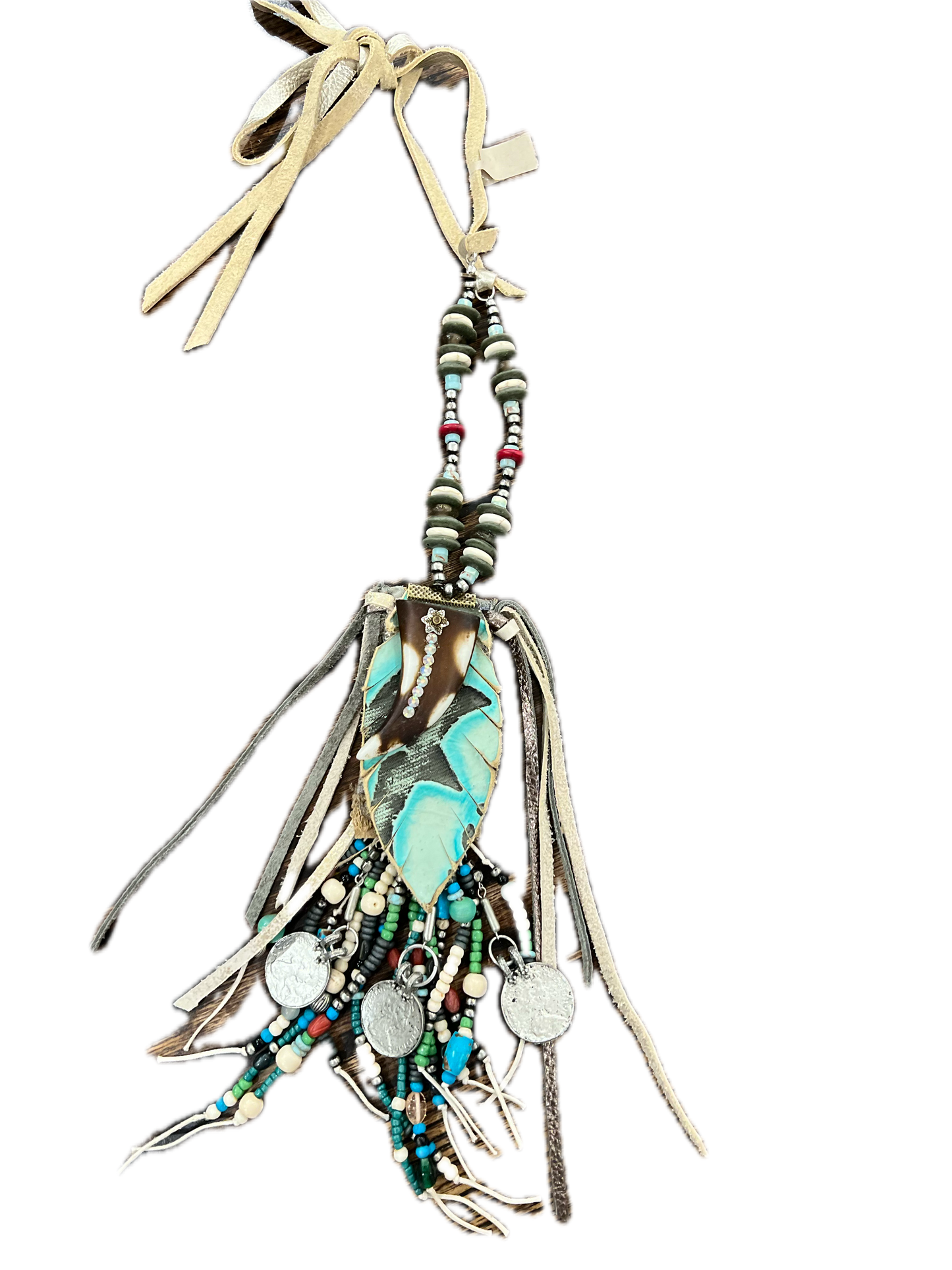 SALE A Rare Bird- Taming the Wild Beaded Necklace