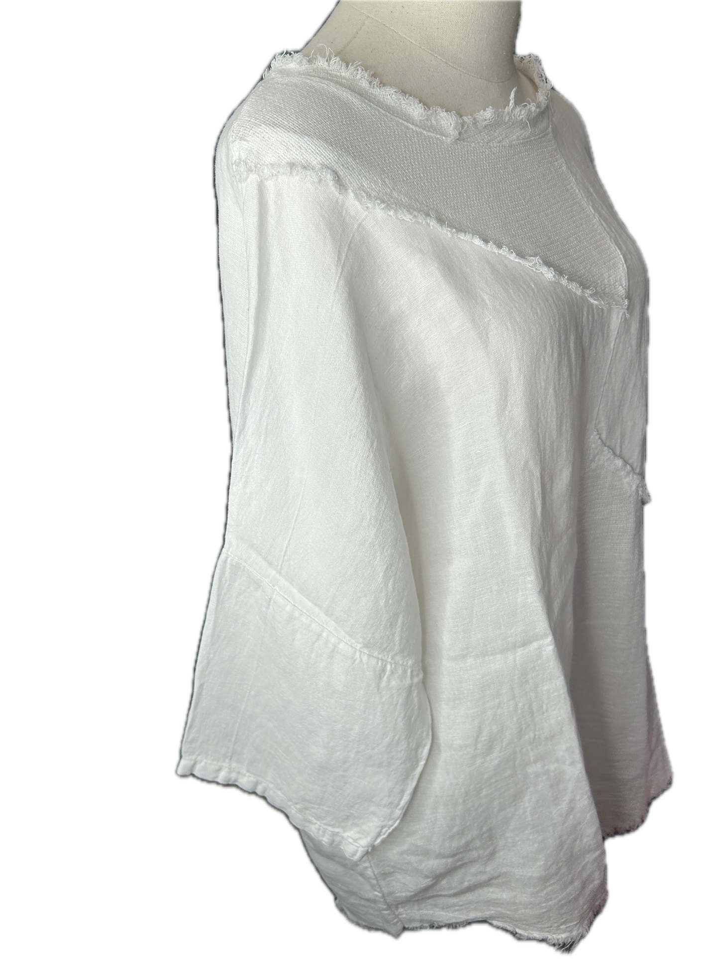 Italian Cotton Gauze Tunic (WHITE) *Final Sale*