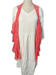 Paper Lace- Long Sleeve Dress (White) *Final Sale*