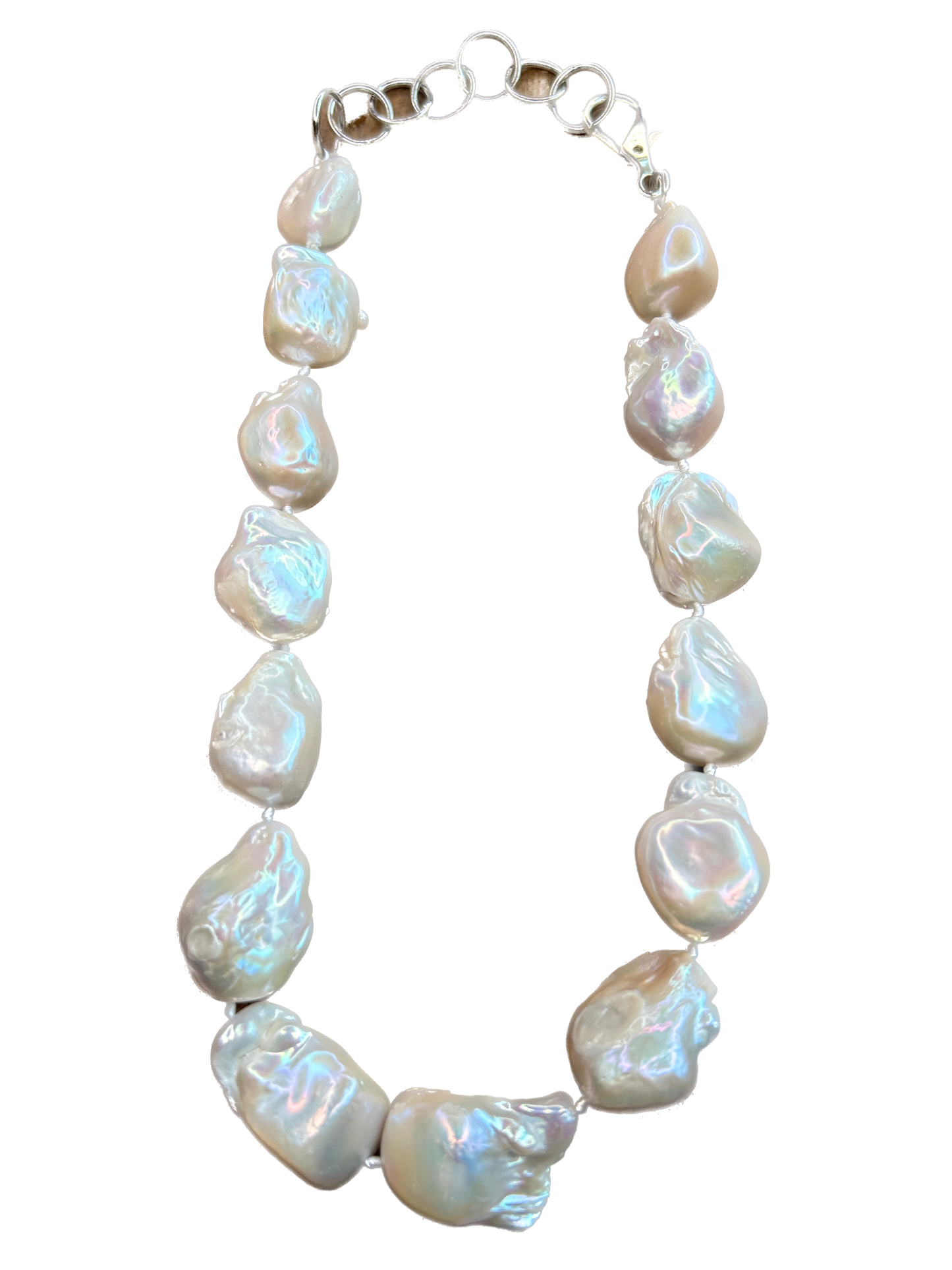 Genuine Chunky Baroque Pearl Necklace A