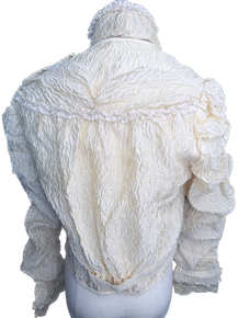 Jaded Gypsy- Smocked Collared Top (Parchment) *Final Sale*