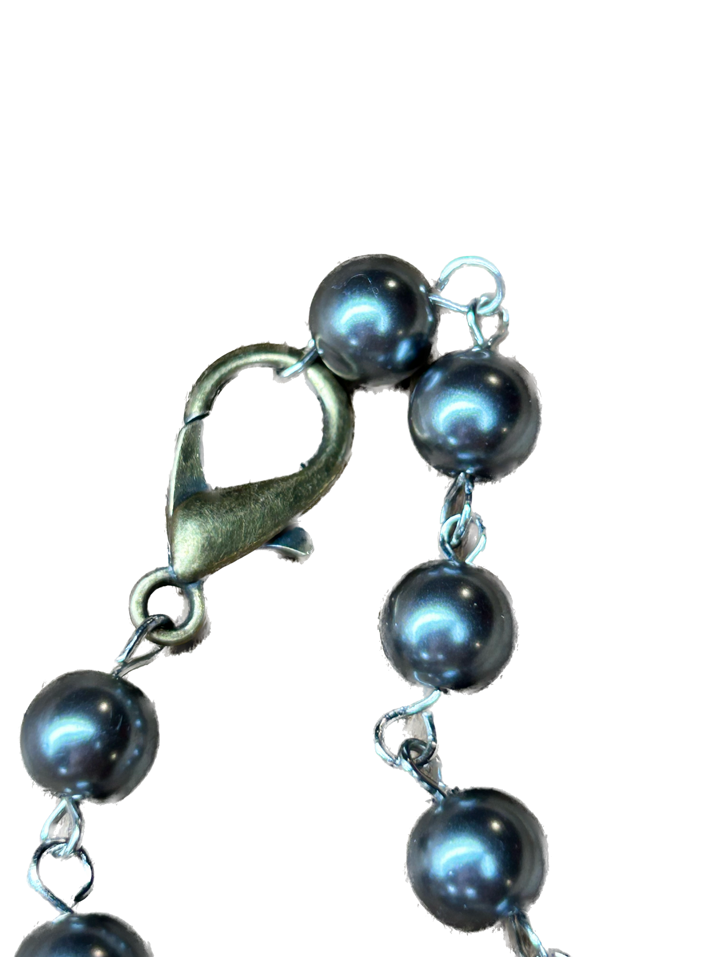 Tibetan Silver Garnet in Limestone Necklace A