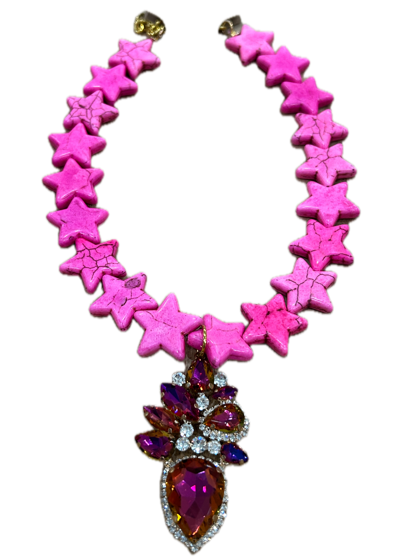 Sandra Ling- Pink Star Necklace