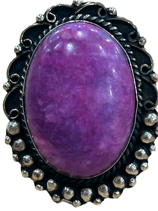 German Silver Cobaltocalcite Ring