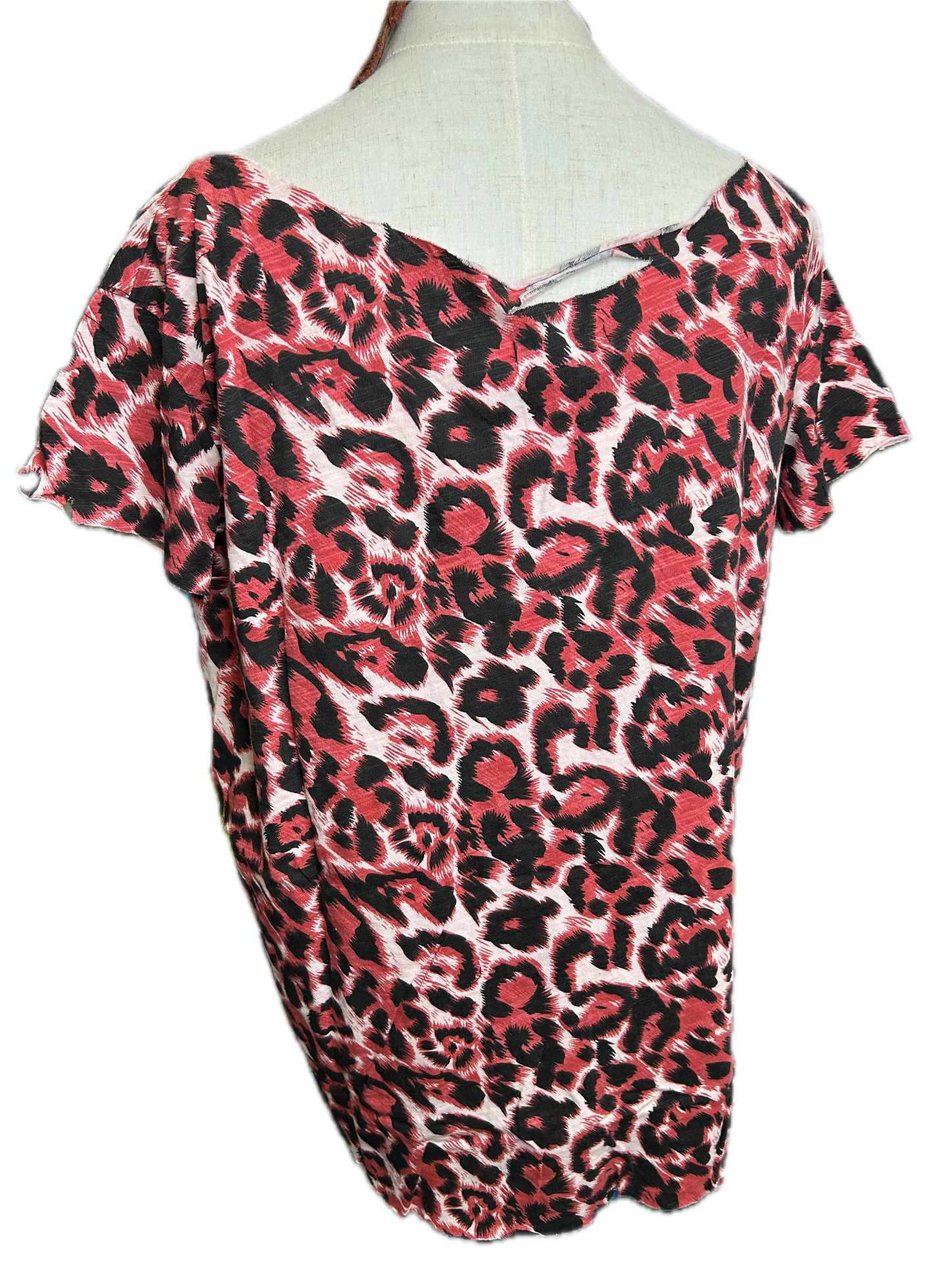 A RARE BIRD - Pink/Cranberry Leopard Tee *Final Sale*