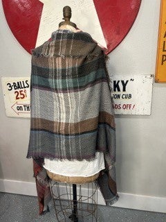 Scarf Material Flannel Print Shawl