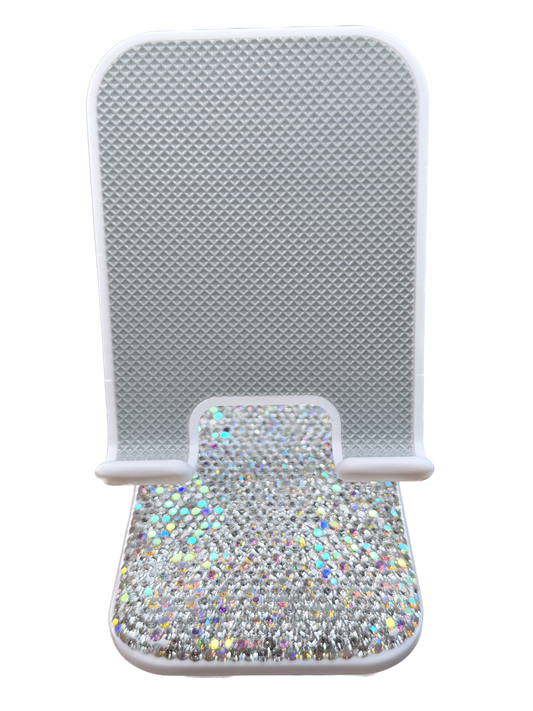 PREORDER Rhinestone Desktop Phone Stand (Silver) *Final Sale*