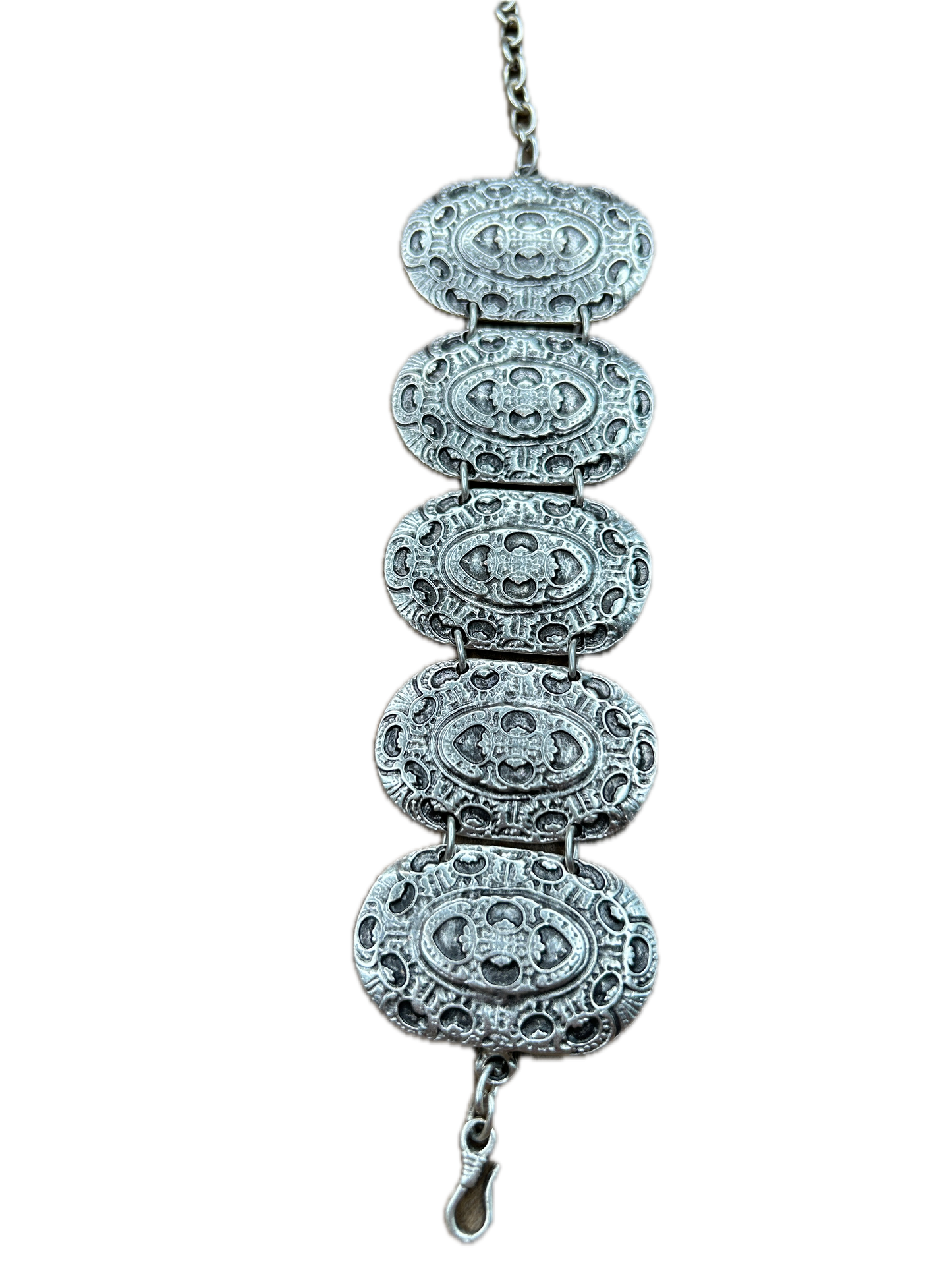 Silver Metal Tray Bracelet