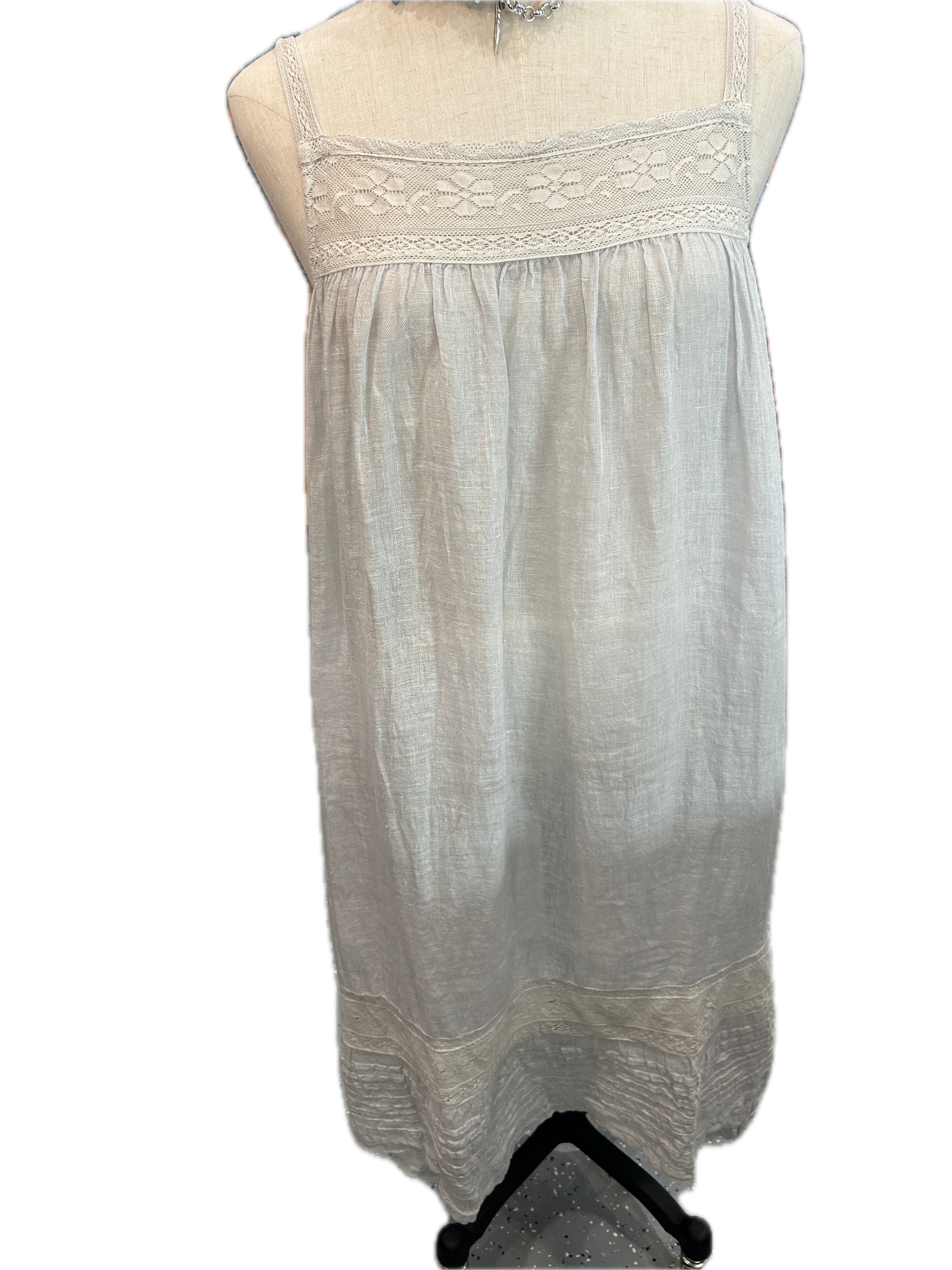 Paper Lace- Lightweight Dress (Ice Blue) Final Sale