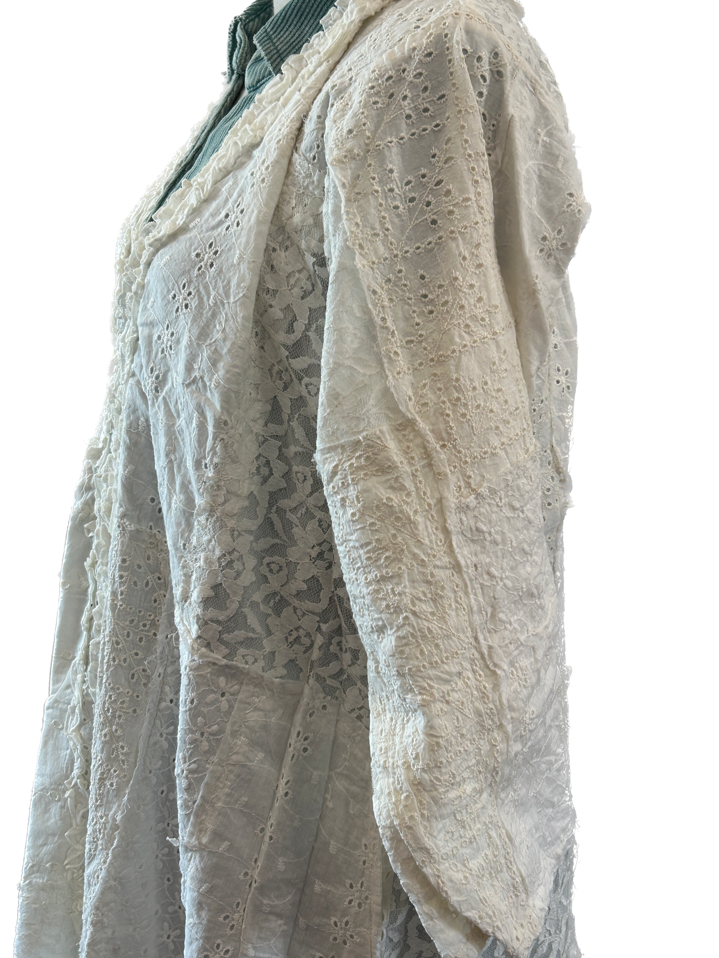 Namsar White Patchwork Duster *Final Sale*
