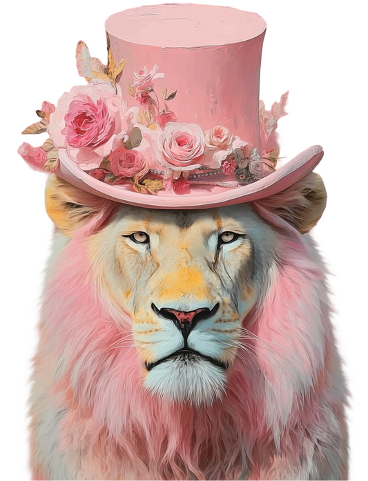 Rose Blush Lion King T-Shirt (Christy Cut) - Indigo Blue *Final Sale*