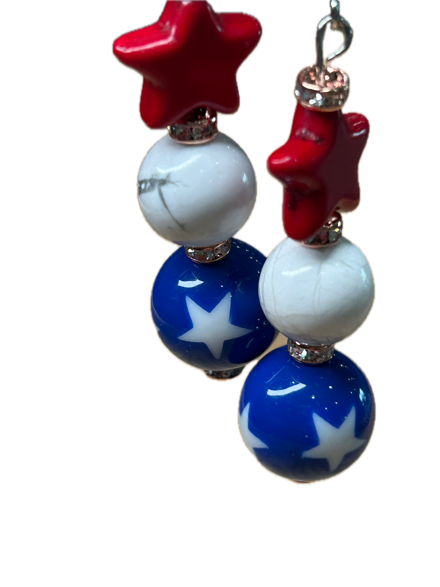 Patriotic Beaded Earrings