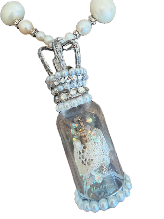A Rare Bird- Love In A Bottle Necklace (Medium)