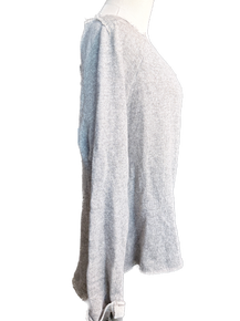 Jaded Gypsy- Distressed Terry Knit Top (Grey) *Final Sale*
