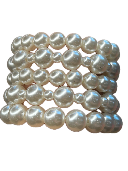 Featherweight Pearl Bracelet Stack