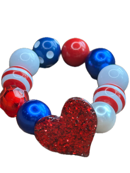 Let Freedom Ring Heart Bracelet