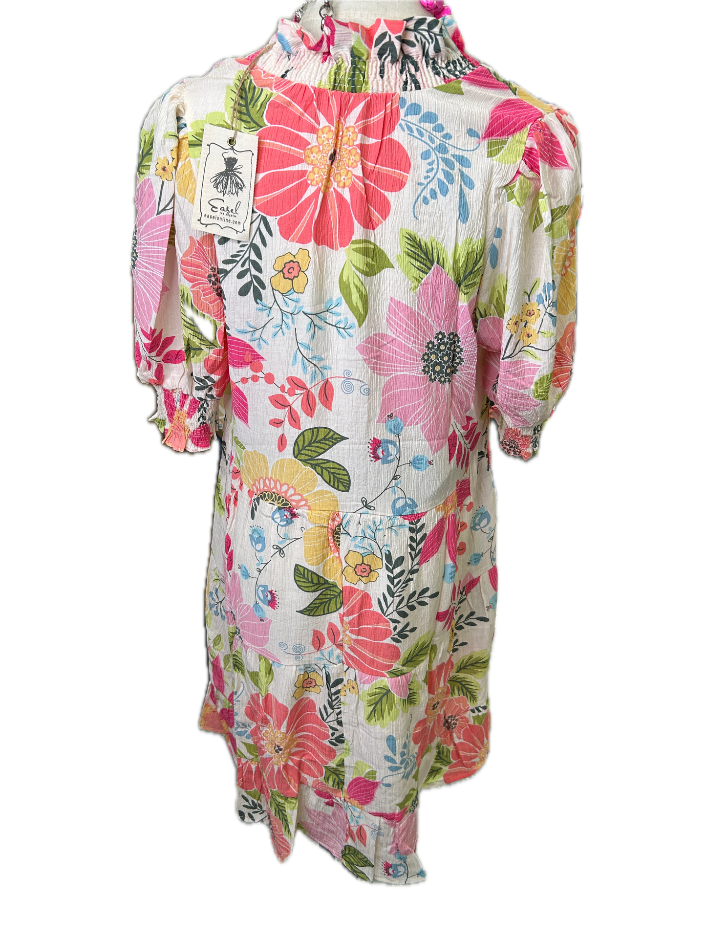 Easel- Peach Blossom Dress (Natural) *Final Sale*